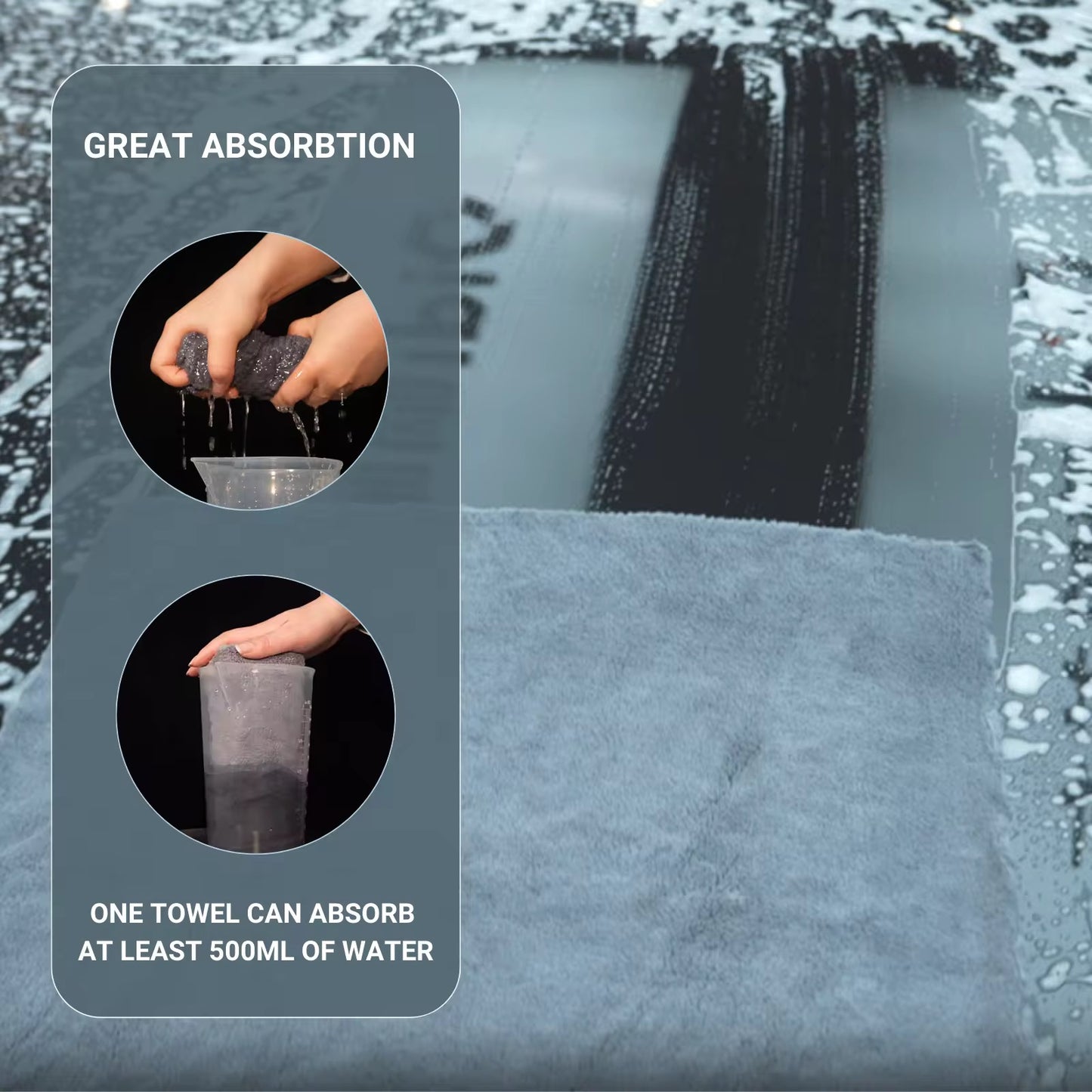 Edgeless Fleece Microfiber Cloth – 500GSM