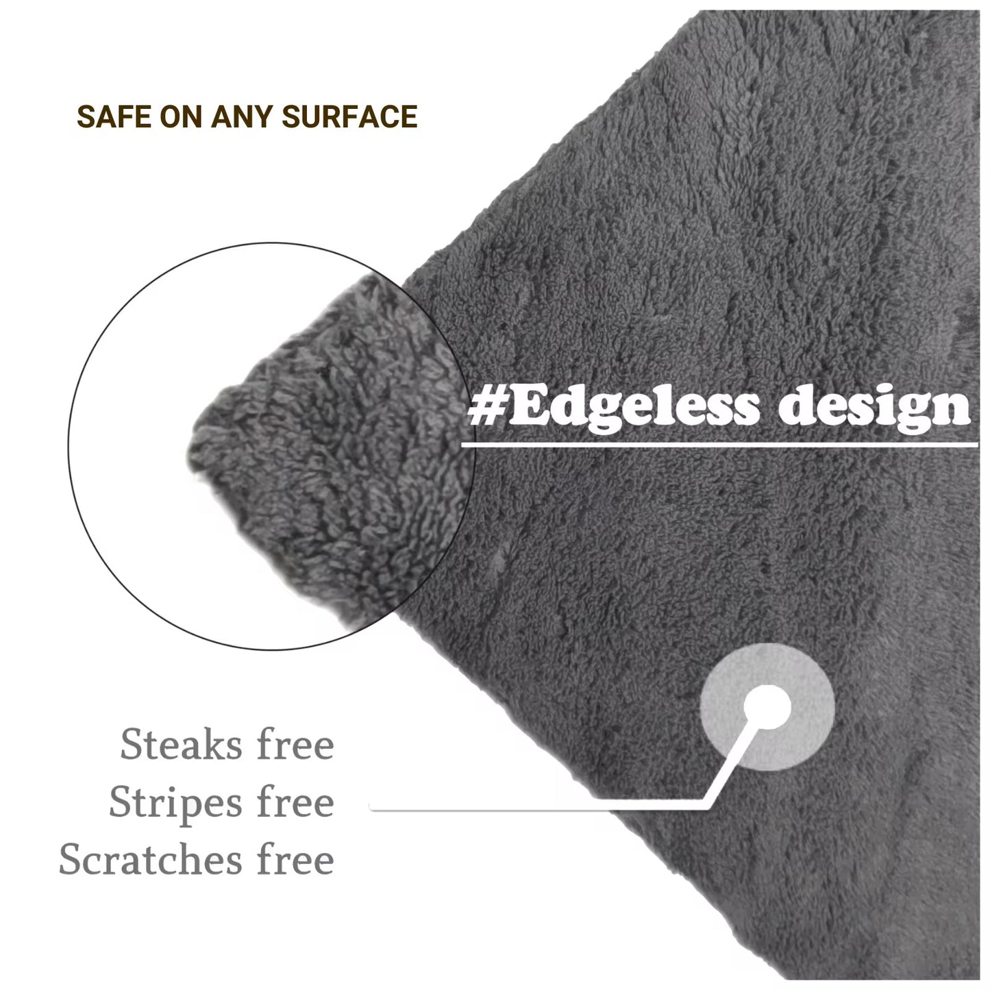 Edgeless Fleece Microfiber Cloth – 500GSM
