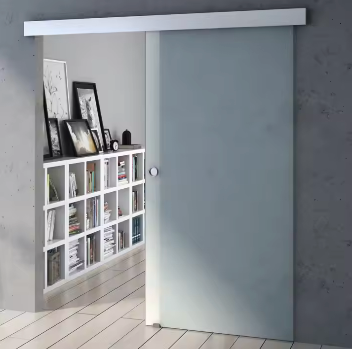 210 x 90cm Glass Sliding Door With Satin Glass