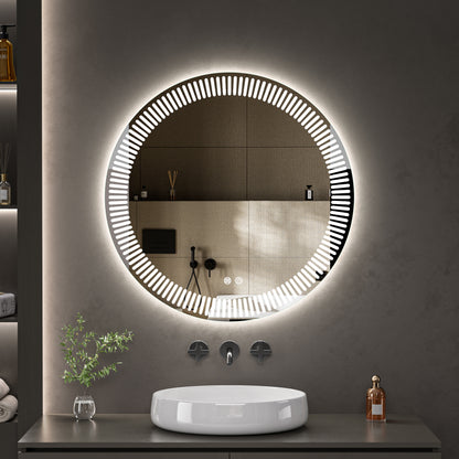 PERUGIA Round Mirror With LED Back Light