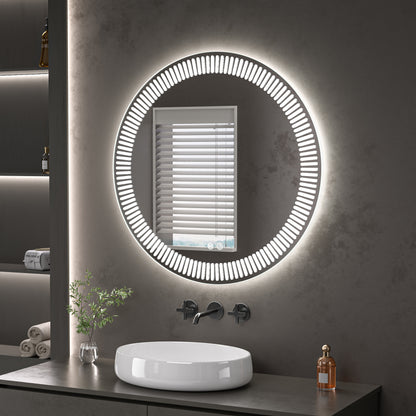 PERUGIA Round Mirror With LED Back Light