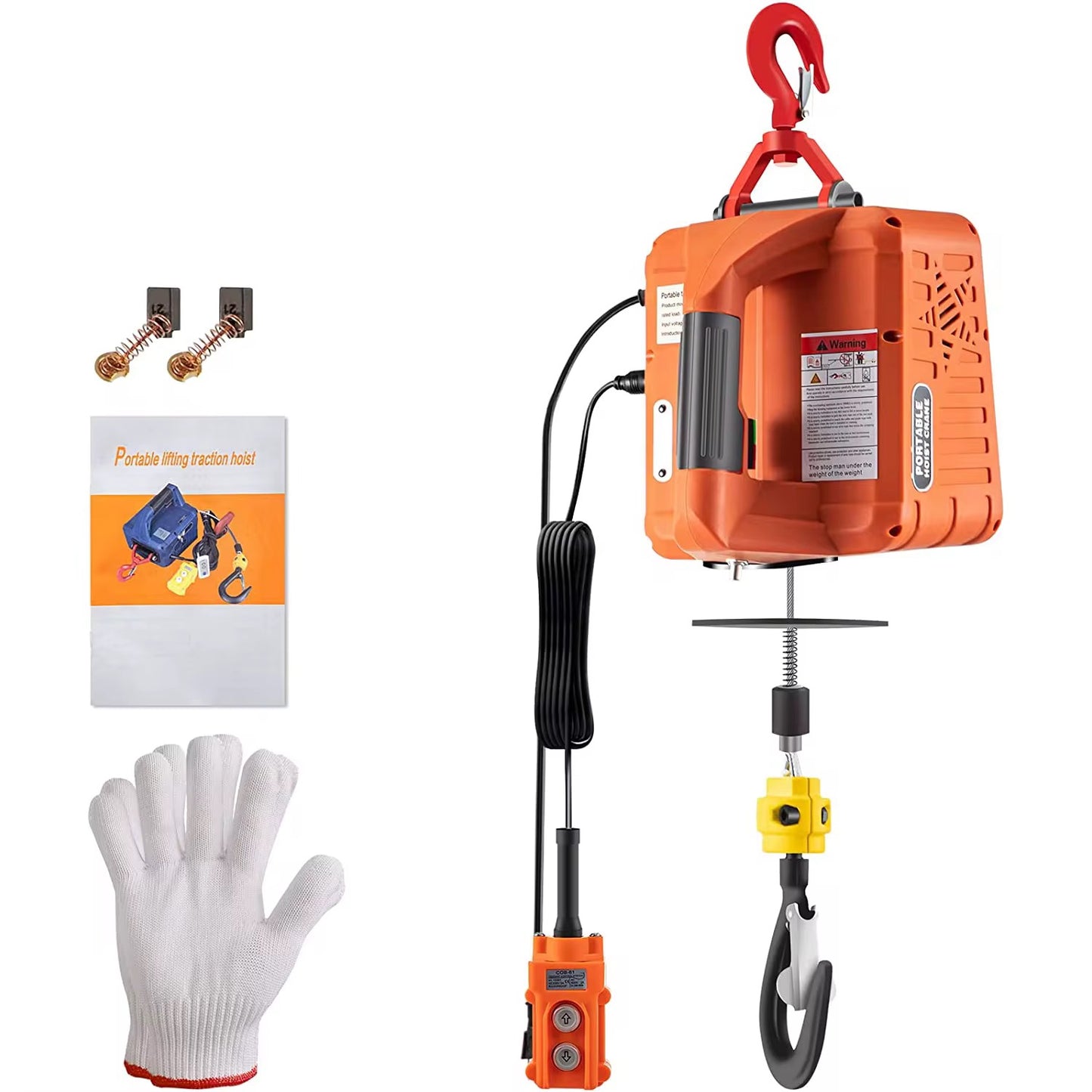 Portable Electric Wire Hoist – 500kg with Wireless Remote