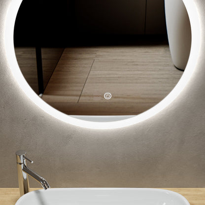 TARANTO Round Mirror With LED light on Edge