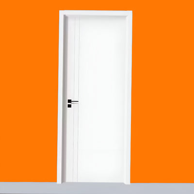 White PVC Hinged Door including Handle 210 x 80 cm
