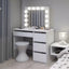 Hollywood Vanity Makeup Dresser Table in LED Bulbs 3 color changing function