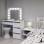 Hollywood Vanity Makeup Dresser Table in LED Bulbs 3 color changing function