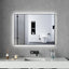 TRENTO Mirror Black Aliminium Frame with LED Backlight