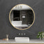 INFINITY TUNNEL 70cm Round Mirror with LED and Gold Aliminium Frame