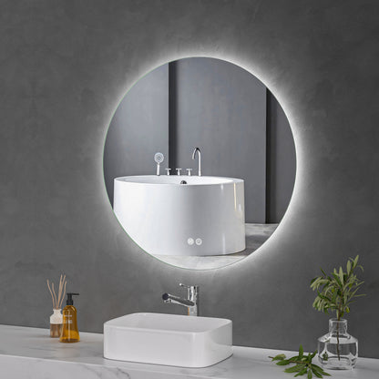 TRIESTE Round Mirror with LED Back Light