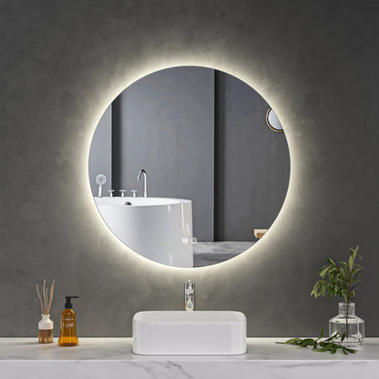 TRIESTE Round Mirror with LED Back Light