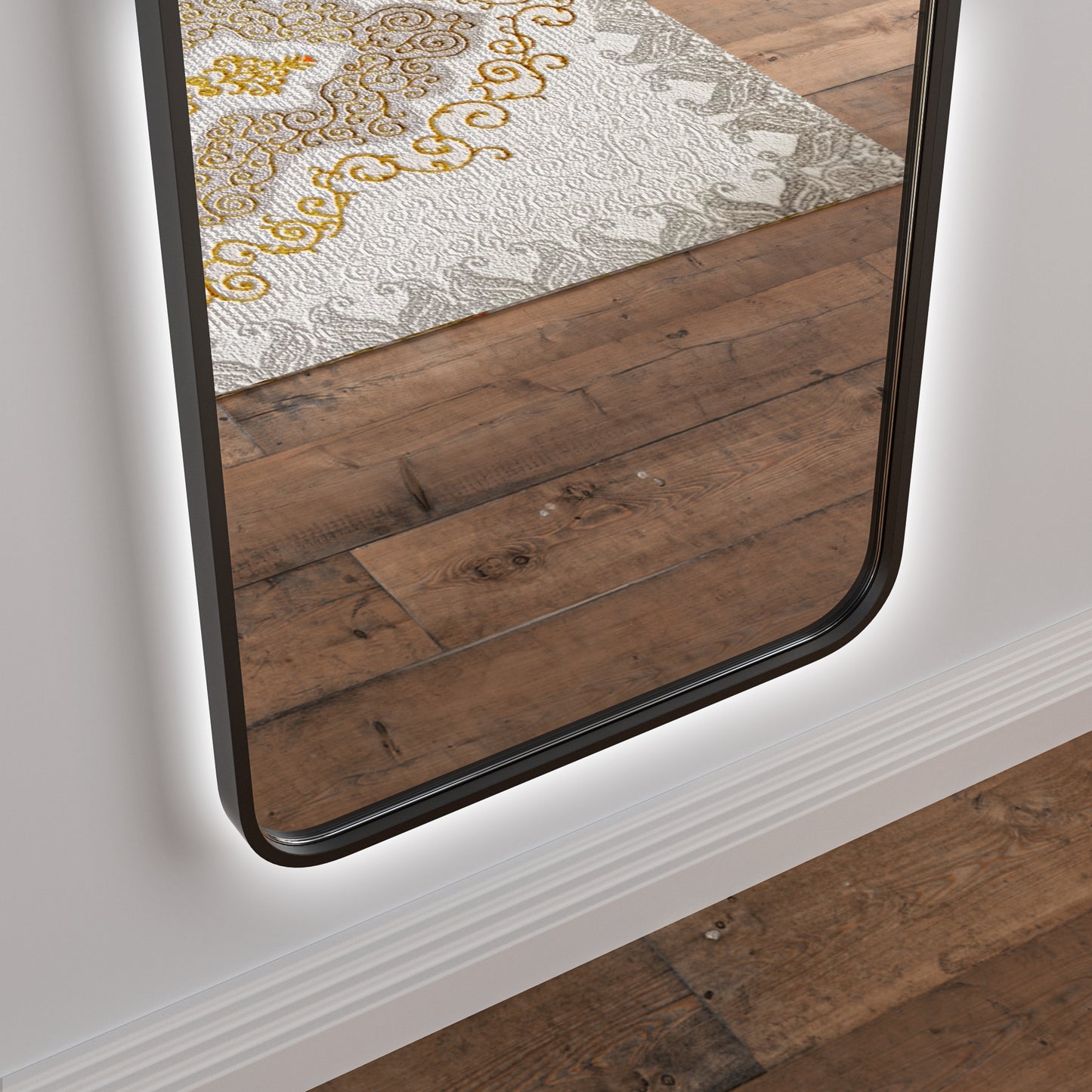 PORTICI Mirror With LED Back Light 140 x 50 cm