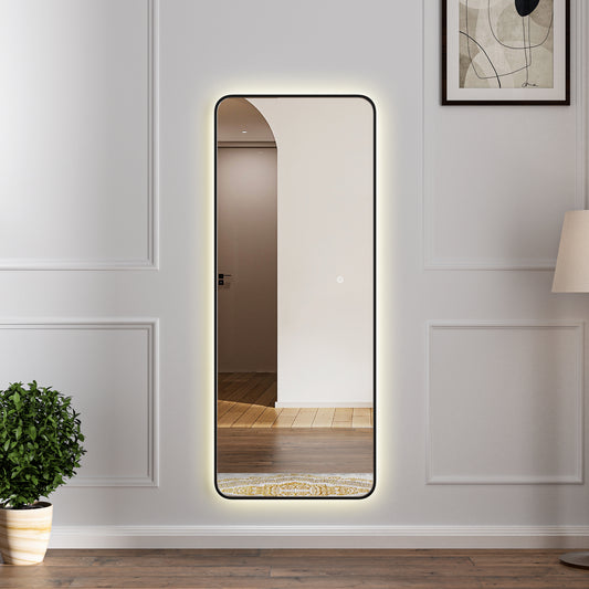 PORTICI Mirror With LED Back Light 140 x 50 cm