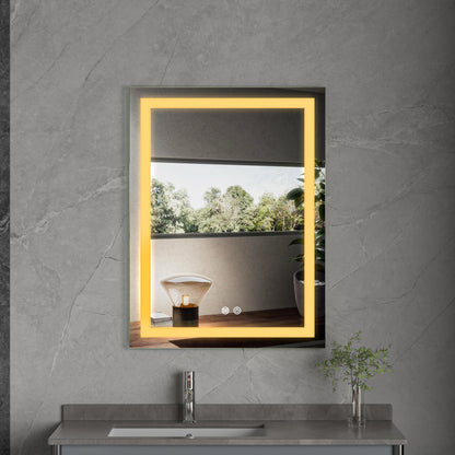 ALESSIA Rectangular Mirror with LED 80 x 60 cm