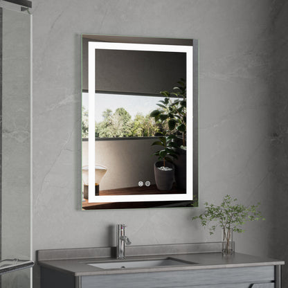 ALESSIA Rectangular Mirror with LED 80 x 60 cm